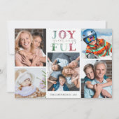 Weihnachten JOYFUL GREETINGS 5 Fotos Wasserfarbe (Vorderseite)