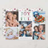 Weihnachten JOYFUL GREETINGS 5 Fotos Wasserfarbe (Vorne/Hinten)