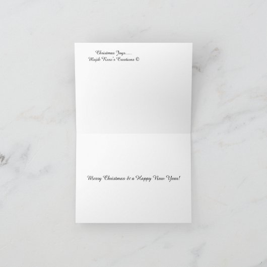 Weihnachten Joys...... Karte (Innenseite)