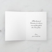 Weihnachten, Jugendstil-Poster Art Feiertagskarte (Innenseite)