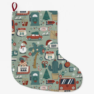 Weihnachten Juli Route 25 Strand tropisch Großer Weihnachtsstrumpf