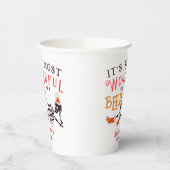 Weihnachten Juli Skeleton Sommerwochenbär Geburtst Pappbecher (Links)