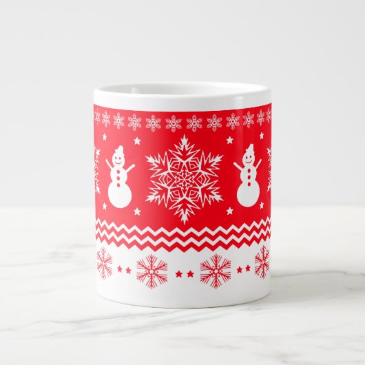 Weihnachten Jumbo-Tasse (Vorderseite)