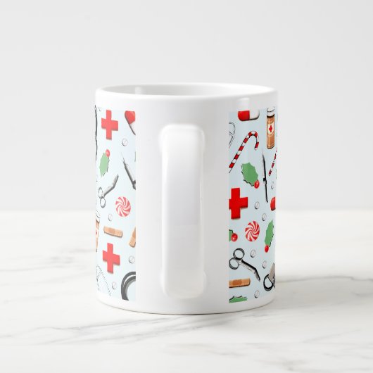 Weihnachten Jumbo-Tasse (Rückseite)