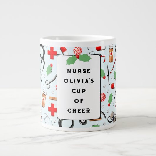 Weihnachten Jumbo-Tasse (Vorderseite)