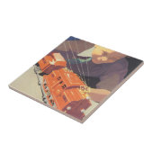 Weihnachten, Junge spielen mit Spielzeugbahnen Fliese (Seite)