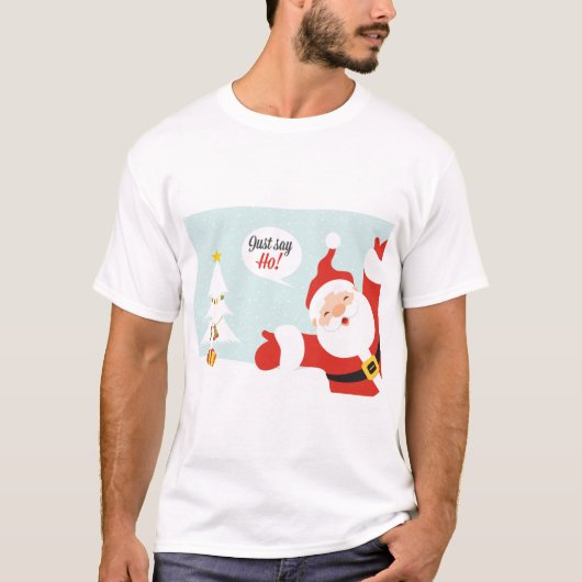 Weihnachten 'Just Say Ho' T - Shirt (Vorderseite)