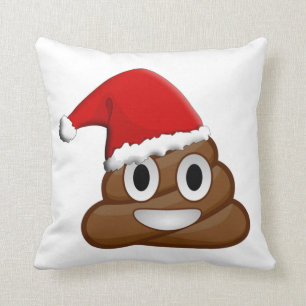 Weihnachten kacken emoji kissen