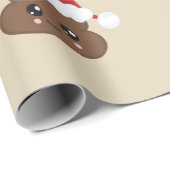 Weihnachten kacken Emoji Verpackungs-Papier Geschenkpapier (Rolleneckpunkt)