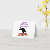 Weihnachten kackend Hund Karte (Gelbe Blume)