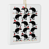Weihnachten Kackend Hund Keramikornament (Rechts)
