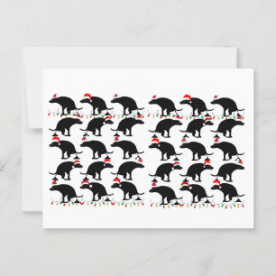 Weihnachten Kackend Hund Postkarte