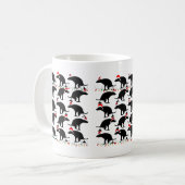 Weihnachten Kackend Hundehunde Kaffeetasse (Vorderseite Links)