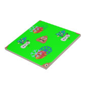 Weihnachten kackte Emoji Fliese (Seite)
