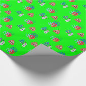 Weihnachten kackte Emoji Geschenkpapier (Ecke)
