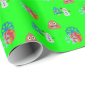 Weihnachten kackte Emoji Geschenkpapier (Rolleneckpunkt)