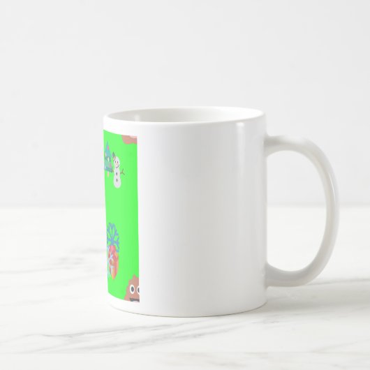 Weihnachten kackte Emoji Kaffeetasse (Rechts)