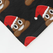 Weihnachten kackte emoji Niedlich Funny Pattern Fleecedecke (Ecke)