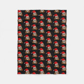Weihnachten kackte emoji Niedlich Funny Pattern Fleecedecke (Vorderseite)