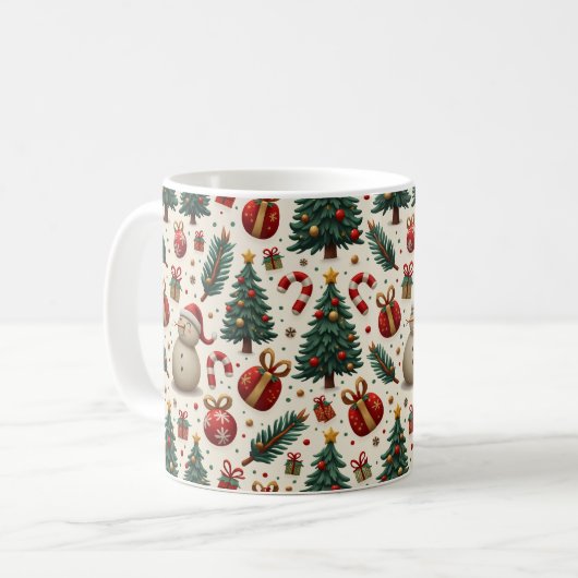 Weihnachten Kaffeetasse (Vorderseite Links)