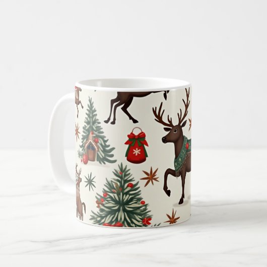 Weihnachten Kaffeetasse (Vorderseite Links)