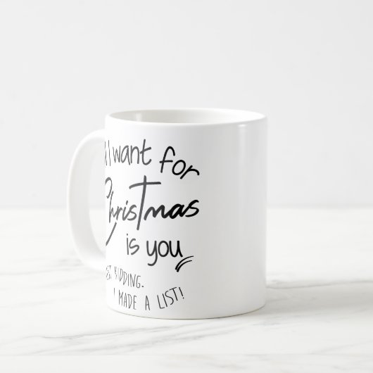 Weihnachten Kaffeetasse (Vorderseite Links)