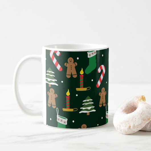 Weihnachten Kaffeetasse (Mit Donut)