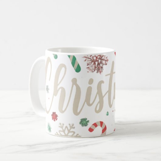 Weihnachten Kaffeetasse (Vorderseite Links)