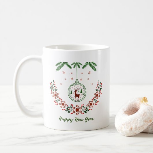 Weihnachten kaffeetasse (Mit Donut)