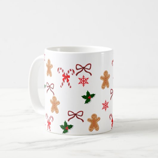Weihnachten Kaffeetasse (Vorderseite Links)
