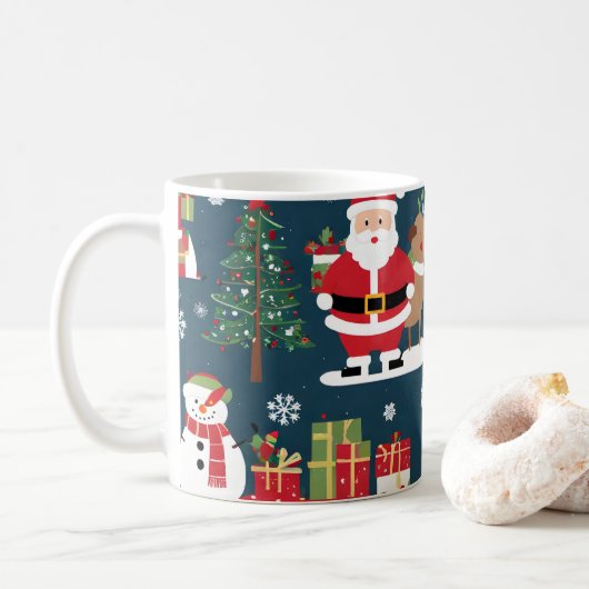 Weihnachten Kaffeetasse (Mit Donut)