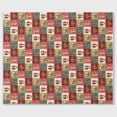 Weihnachten Kakaokonserven Geschenkpapier (Flach)