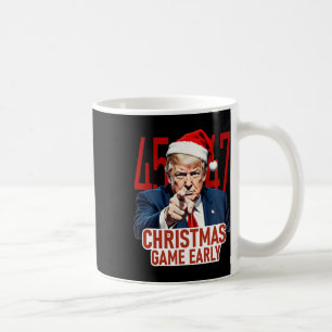 Weihnachten kam Early Funny Donald Trump Santa Cla Kaffeetasse