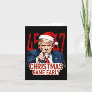 Weihnachten kam Early Funny Donald Trump Santa Cla Karte