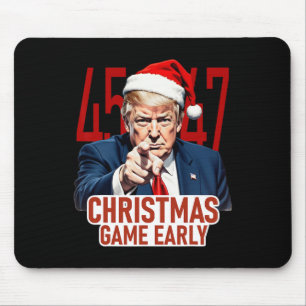Weihnachten kam Early Funny Donald Trump Santa Cla Mousepad