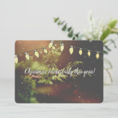 Weihnachten kam früh erwartet Weihnachtskarte (Stehend Vorderseite)