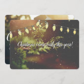 Weihnachten kam früh erwartet Weihnachtskarte (Vorne/Hinten)