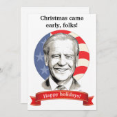 Weihnachten kam früh, Leute! Biden Christmas Card (Vorne/Hinten)
