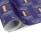 Weihnachten Kamala Harris für den Präsidenten Geschenkpapier (Rolleneckpunkt)