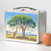 Weihnachten Kangaroo unter gumtree bunten Bauern Metall Brotdose (Beispiel)