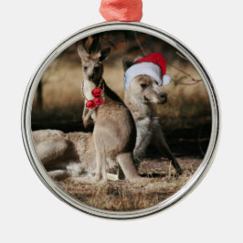 Weihnachten Kangaroos Australischer Stil Ornament Aus Metall