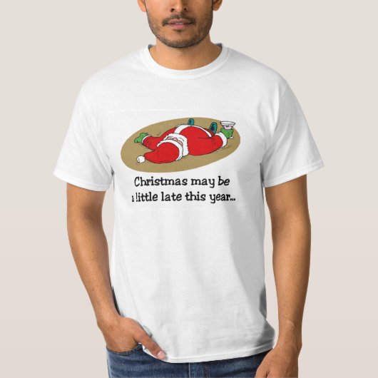 Weihnachten kann später T - Shirt sein (Vorderseite)