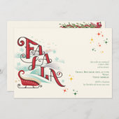 Weihnachten Karaoke 24 Kirchengemeinde Einladung (Vorne/Hinten)