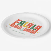 Weihnachten - Karaoke Kirche Pappteller (Schrägansicht)