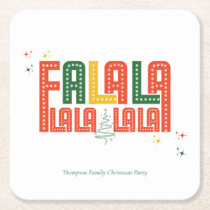 Weihnachten - Karaoke Kirche Rechteckiger Pappuntersetzer