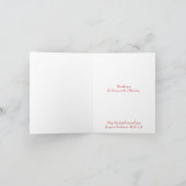 Weihnachten Kardinal Danke, dass du so segensreich Karte (Innenseite)