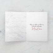 Weihnachten Kardinal im Winter Pine Tree Karte (Innenseite)