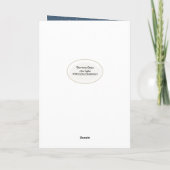 Weihnachten Kardinal und Eulen im Schneeflocken (Rückseite)