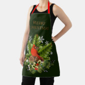 Weihnachten Kardinal und Grün Urlaub Schürze (InSitu)