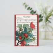 Weihnachten Kardinal Weihnachten Weihnachtsfeierta (Stehend Vorderseite)